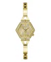 Guess Women's Analog Gold-tone Steel Watch 28mm In Gold Tone