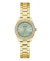 Guess Women's Analog Gold-tone Steel Watch, 30mm In Gold-tone