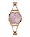 Guess Women's Analog Rose Gold Tone Stainless Steel Watch 34 Mm In Rose Gold
