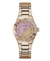 Guess Women's Analog Rose Gold Tone Stainless Steel Watch, 36mm In Rose Gold Tone