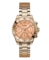 GUESS WOMEN'S ANALOG ROSE GOLD-TONE STAINLESS STEEL WATCH 38MM