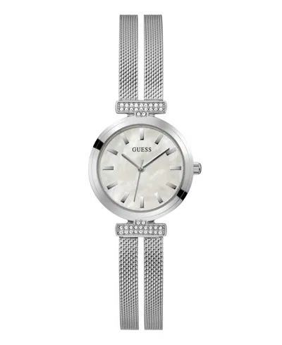 Guess Women's Analog Silver Tone Stainless Steel And Mesh Watch, 28mm
