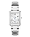 Guess Women's Analog Silver Tone Stainless Steel Watch, 27mm In Silver Tone
