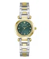 Guess Women's Analog Two-tone Stainless-steel Watch, 30mm In Two-tone