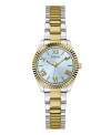 GUESS WOMEN'S ANALOG TWO-TONE STAINLESS STEEL WATCH 30MM