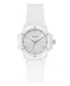 Guess Women's Analog White Silicone Watch, 34mm