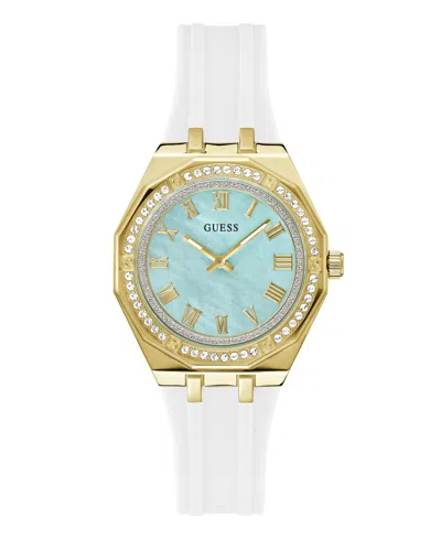 Guess Women's Analog White Silicone Watch, 36mm