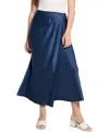 Guess Women's Anastasia Satin Midi Skirt In Cobalt Blue Multi