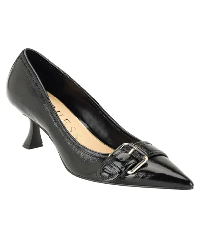 Guess Women's Andey Buckle Sculpted Kitten Heel Pumps In Animal Print