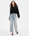 Guess Women's Ankle Wide-leg Jeans In Blue