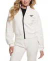 Guess Ann Graphic Zip Sweatshirt In Ocean Salt