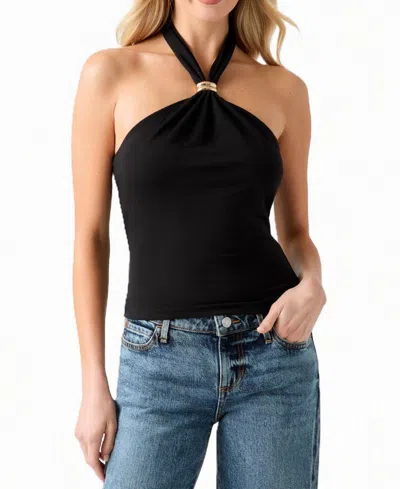 Guess Women's Annette Halter Tank In Jet Black