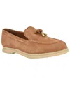 Guess Women's Aryana Interlaced Suede Slip-on Boat Loafers