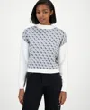 Guess Women's Aubry Mock Neck Sweater In Multi