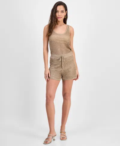 Guess Women's Bella Embellished Knit Shorts