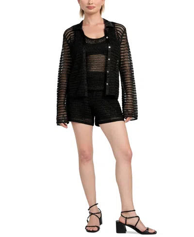 Guess Women's Bella Embellished Knit Shorts