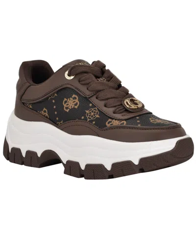 Guess Women's Berrett Quattro G Lace-up Platform Hiker Sneakers