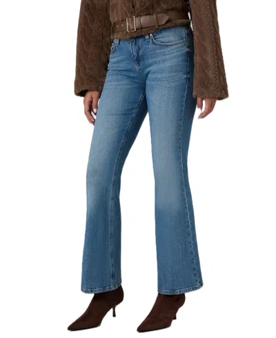 Guess Women's Beverly Low-rise Flare Stretch-denim Jeans In Blue