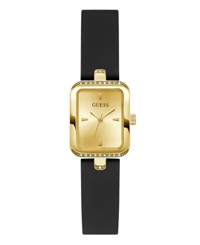 Guess Women's Black Gold Tone Analog Watch, 22mm