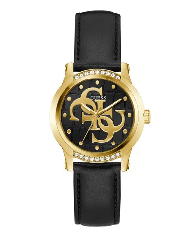 Guess Women's Black Gold Tone Analog Watch, 36mm