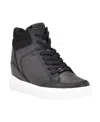 Guess Blairin Wedge Sneaker In Black Logo