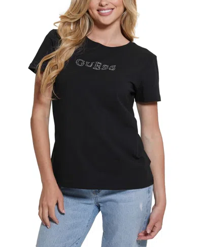 GUESS WOMEN'S BRIANA-SHORT SLEEVE LOGO T-SHIRT