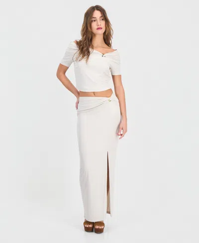 Guess Women's Brigitte Midi Skirt In White