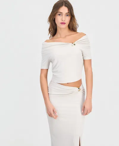 Guess Women's Brigitte Off-the-shoulder Top In White