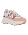 Guess Women's Calebb Chunky Platform Fashion Sneakers In Pink,white