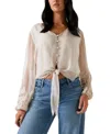 Guess Women's Camilla Blouson-sleeve Button-front Blouse In Multi