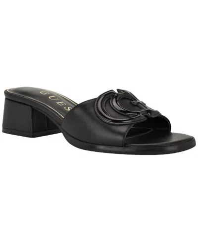 Guess Women's Cerrina Slip-on Block Heel Sandals In Multi
