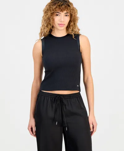 Guess Women's Charline Sleeveless Ribbed-knit Top In Blue