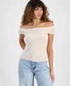 Guess Women's Charlotte Off-the-shoulder Top In Pure White