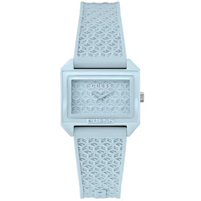Guess Women's Analog Blue Silicone Watch 32mm
