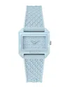 Guess Women's Analog Blue Silicone Watch 32mm In Blue