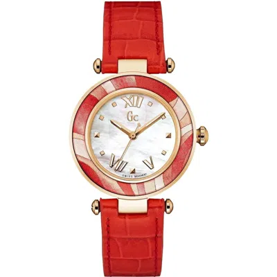 Guess Women's Classic White Dial Watch In Gold