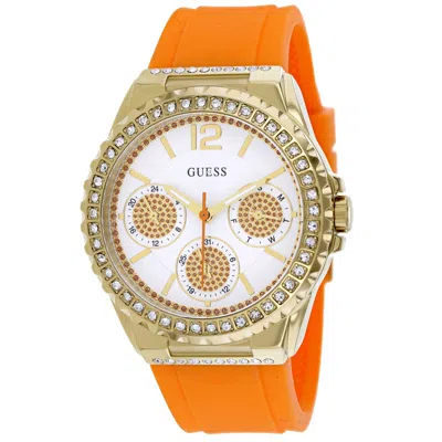 Guess Women's Classic White Dial Watch In Gold