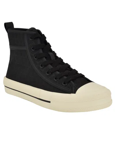 Guess Women's Colyn High Top Logo Lace-up Sneakers In Black