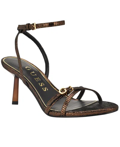 Guess Connee Ankle Strap Sandal In Multi