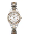 Guess Women's Contessa White Dial Watch In Gold
