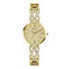 Guess Women's Coral Gold Dial Watch In Gold