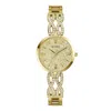 Guess Women's Coral Gold Dial Watch In Gold