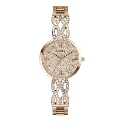 Guess Women's Coral Rose Gold Dial Watch