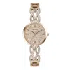 Guess Women's Coral Rose Gold Dial Watch In Gold