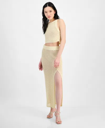 Guess Women's Crochet Skirt In Neutral