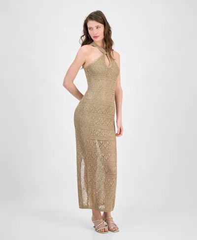 Guess Women's Cynthia Crossover Halter Maxi Dress