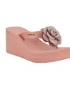 Guess Damani Platform Wedge Sandal In Pink