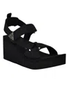 Guess Women's Daysa Quattro-g Strappy Eva Wedge Sandals In Black Logo