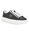 Guess Women's Denesa Treaded Platform Lace-up Sneakers In Black