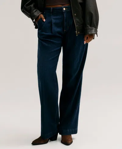 Guess Women's Denim Palazzo Wide-leg Pants In The Shelby